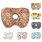 Rainbow Flower Hollow Ear Support Pillow – Adjustable Side Sleep Neck Cushion with PP Cotton Filling and Breathable Fabric