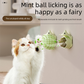 3-Pack Cat Hedgehog Lick Toys – Rotating Catnip Ball Scratcher with Adhesive Mount, ABS Self-Play Wall Toy in Green, Blue & Brown