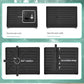 Black Foldable Dish Rack with Drain Tray, Knife & Chopstick Holder, Cup Rack, and Cutting Board Support – 42cm x 29cm x 29cm, Easy-Install Kitchen Storage Organizer for Plates, Bowls, Glasses, and Utensils