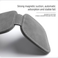Black Car Sun Visor Sunglasses Holder – Magnetic Dual Clip Organizer with Suede Finish, No-Drill Mounting for Glasses, Cards & Tickets