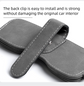 Black Car Sun Visor Sunglasses Holder – Magnetic Dual Clip Organizer with Suede Finish, No-Drill Mounting for Glasses, Cards & Tickets