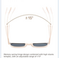 Agate Brown Foldable UV400 Sunglasses for Men and Women – Lightweight Driving & Outdoor Sun Glasses with Hard Case, 18.4g TR+Metal Frame, Compact 32mm Folded Size