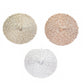 Set of 3 Nordic-Style Round Table Mats – Heat-Resistant, Non-Slip PVC Placemats for Home Use, Creative Dish Pads, 38cm Diameter, Ideal for Dining Tables and Decor