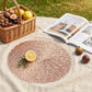 Set of 3 Nordic-Style Round Table Mats – Heat-Resistant, Non-Slip PVC Placemats for Home Use, Creative Dish Pads, 38cm Diameter, Ideal for Dining Tables and Decor
