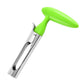 Green Set of 2 Stainless Steel Apple Corers – Heavy-Duty Fruit Core Remover Tool with Comfort Grip, Easy to Use & Clean, for Apples, Pears, and Similar Fruits