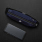 Dark blue Ultra Thin Waist Pack for Phone Up to 6.5 Inch Lightweight Sport Belt Bag for Running Hiking Travel Unisex Outdoor Utility Pouch