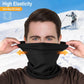 Black Multi-Functional Thermal Neck Gaiter – Windproof, Stretchable Face & Head Cover for Skiing, Cycling, Hiking and Outdoor Activities