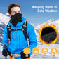 Black Multi-Functional Thermal Neck Gaiter – Windproof, Stretchable Face & Head Cover for Skiing, Cycling, Hiking and Outdoor Activities
