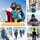 Black Multi-Functional Thermal Neck Gaiter – Windproof, Stretchable Face & Head Cover for Skiing, Cycling, Hiking and Outdoor Activities