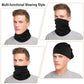 Black Multi-Functional Thermal Neck Gaiter – Windproof, Stretchable Face & Head Cover for Skiing, Cycling, Hiking and Outdoor Activities