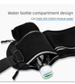 Grey Shock-Absorbing Running & Dog Walking Belt – Integrated Waist Pack with Retractable Traction Rope and Ergonomic Support