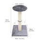 Grey Cat Climbing Frame with Sisal Scratching Post, Integrated Resting Platform and Hanging Pom-Pom Toys – Sturdy Floor Standing Cat Tree for Scratching, Climbing and Relaxation