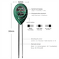 3-in-1 Soil Tester Meter for Moisture, pH and Light Intensity – Battery-Free Analog Probe for Gardening, Farming and Plant Care