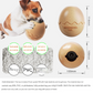 Red Mysterious Egg Slow-Feeder Treat Dispenser for Dogs – Food-Grade TPR Interactive Toy with 7 Internal Feeding Posts, Freezable and Dishwasher-Safe Design