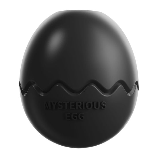 Black Mysterious Egg Slow-Feeder Treat Dispenser for Dogs – Food-Grade TPR Interactive Toy with 7 Internal Feeding Posts, Freezable and Dishwasher-Safe Design