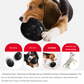 Yellow Mysterious Egg Slow-Feeder Treat Dispenser for Dogs – Food-Grade TPR Interactive Toy with 7 Internal Feeding Posts, Freezable and Dishwasher-Safe Design