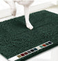 Dark green 50×80 cm Extra-Thick Chenille Floor Mat for Bathrooms and Pet Use – High-Density Absorbent, Non-Slip, Machine-Washable Rug for Dogs and Humans