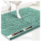 Sea Foam Green 50×80 cm Extra-Thick Chenille Floor Mat for Bathrooms and Pet Use – High-Density Absorbent, Non-Slip, Machine-Washable Rug for Dogs and Humans