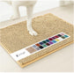 Beige 50×80 cm Extra-Thick Chenille Floor Mat for Bathrooms and Pet Use – High-Density Absorbent, Non-Slip, Machine-Washable Rug for Dogs and Humans