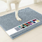 Sky blue 50×80 cm Extra-Thick Chenille Floor Mat for Bathrooms and Pet Use – High-Density Absorbent, Non-Slip, Machine-Washable Rug for Dogs and Humans