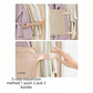 Pink Foldable Hanging Compression Board for Wardrobe Organization – 90×58 cm Ultra-Thin Garment Organizer with Adjustable Side Straps and Top Buckle, Holds Up to 30 Thin Jackets