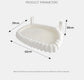 White Plush Cat Window Hammock with Strong Suction Cups, Faux Rabbit Fur Pet Bed for Cats and Small Dogs, Space-Saving Foldable Hanging Cat Perch for Sunbathing and Relaxation