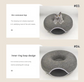 Dark grey Felt Donut Cat Bed with Zipper Tunnel Toy, Double-Layer Pet Cave for Cats, M Size (50x20cm), Cozy Hideaway for Indoor Cats