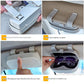 Black Universal Car Sun Visor Glasses Case, No-Damage Installation Sunglasses Holder, Protective Eyewear Storage Box for Car Interior Accessories