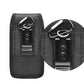 2-Pack Black Universal Heavy-Duty Nylon Belt Holster Pouch with Card Slot – Durable Oxford Cloth Waist Pack for iPhone 16 Pro Max & Android Phones – Vertical & Horizontal Carry Options (L)