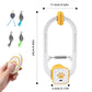 Electric Interactive Cat Teaser with Remote Control & Door Clip – Dual-Mode Swinging & Rotating Motion, Auto 15-Minute Play, Safe ABS Material, Includes 4 Tail Toys, for Cats & Small Pets