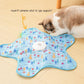 Automatic Cat Hunting Game Mat with 360° Teaser Wand, USB-C Rechargeable Interactive Pet Toy for Indoor Cats, Self-Entertainment Hide-and-Seek Play Mat, Durable Fabric & ABS Construction(Five-cent duck design)