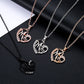 Golden MOM Heart Pendant Necklace with Rhinestones - Adjustable 47+5cm Chain, Lightweight Alloy Jewelry for Mother&