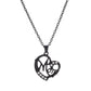 Yahai MOM Heart Pendant Necklace with Rhinestones - Adjustable 47+5cm Chain, Lightweight Alloy Jewelry for Mother&