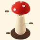 Red Mushroom Cat Tree with Sisal Scratching Post - Large Vertical Cat Climber, Durable Scratch-Resistant Design with Hanging Toys, Stylish Home Decor for Indoor Cats(340mm*280mm)