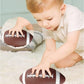 3-Pack 16cm Inflatable Sports Balls Set PVC Mini Soccer Basketball Rugby for Toddlers Kindergarten Outdoor Play Includes Hand Pump for Easy Inflation