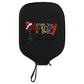 Black Neoprene Pickleball Paddle Cover Protective Case with Fun Graphic Design Durable Beach Tennis Racket Sleeve Bag for Table Tennis Paddles Shockproof Sports Equipment Storage(Style:3)