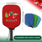 Black Neoprene Pickleball Paddle Cover Protective Case with Fun Graphic Design Durable Beach Tennis Racket Sleeve Bag for Table Tennis Paddles Shockproof Sports Equipment Storage(Style:3)
