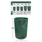 Heavy-Duty Pop-Up Garden Leaf Bag - Large Capacity PP Woven Collection Sack for Leaves, Weeds, Branches & Yard Debris(120L)