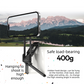 Silver Portable Magnetic Phone Mount with MagLock - Multi-Functional Foldable Tripod Stand for Desktop, Travel & Vlogging, Strong Dual Magnet Design for iPhone & Android