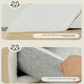 Beige 3-Story Villa Cat House with Scratching Posts - Foldable Double-Decker Cat Condo, Warm & Breathable All-Season Pet Bed, Multi-Functional Play & Sleep Space, Durable Easy-Clean Fabric