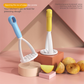 3-Pack Yellow Manual Potato Masher - Baby Food Maker & Vegetable Ricer with Reinforced Arch Design, Durable PP Kitchen Tool for Mashing Potatoes, Sweet Potatoes, and Fruits