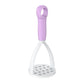 3-Pack Purple Manual Potato Masher - Baby Food Maker & Vegetable Ricer with Reinforced Arch Design, Durable PP Kitchen Tool for Mashing Potatoes, Sweet Potatoes, and Fruits