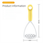 3-Pack Green Manual Potato Masher - Baby Food Maker & Vegetable Ricer with Reinforced Arch Design, Durable PP Kitchen Tool for Mashing Potatoes, Sweet Potatoes, and Fruits