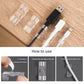 100 Pack Self-Adhesive Cable Clips Non-Marking Cord Management Holder for Desk and Car, Drill-Free Wire Fixer Solution for Local Workspaces(Large size)