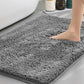 Dark grey Thickened Chenille Bathroom Floor Mat 50x80cm Super Absorbent Non-Slip TPR Backing Rug for Shower Entrance and Washroom Soft Comfort for Local Households