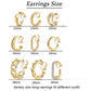 9 Pairs Geometric C-Shaped Non-Pierced Ear Clips Minimalist Hollow Electroplated Alloy Ear Cuffs Painless Fashion Accessory for Local Women