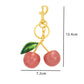 Fashionable Cherry Keychain with Fruit Pendant for Handbags and Keys Stylish Accessory Solution for Local Trendsetters(A02)