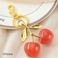 Fashionable Cherry Keychain with Fruit Pendant for Handbags and Keys Stylish Accessory Solution for Local Trendsetters(A04)