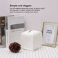 2 Pack Beige PU Leather Rectangular Tissue Box Covers Foldable Roll Paper Bag for Car Home and Bathroom Modern Storage Solution for Local Households
