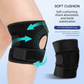 Black Upgraded Sport Knee Pads with Dual Spring Support and Shock Absorption for Basketball Cycling and Training Stabilizing Joint Compression for Local Athletes